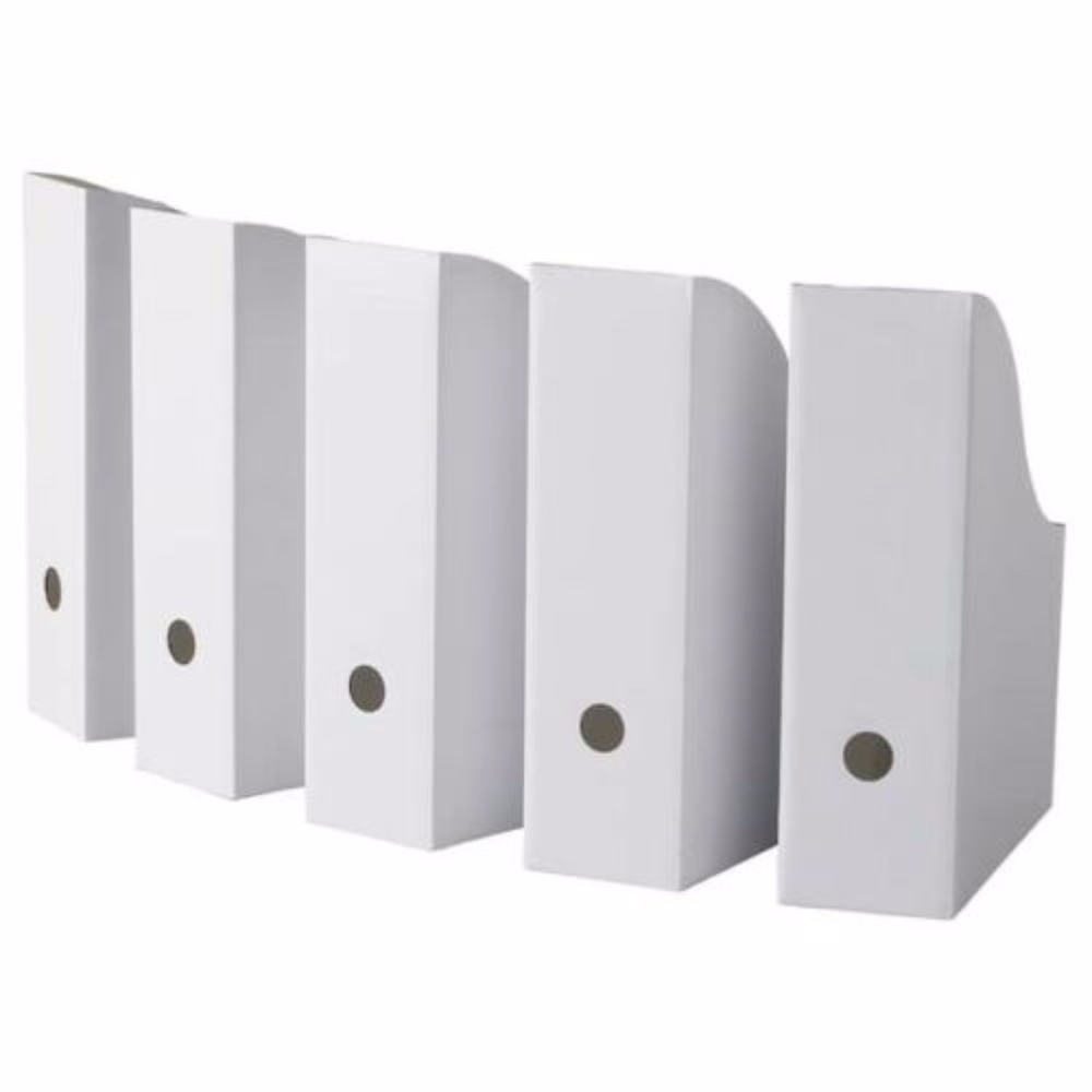 NEW 33 Ikea Storage Holder File White FLYT